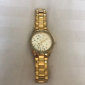 Betsy Johnson gold watch
